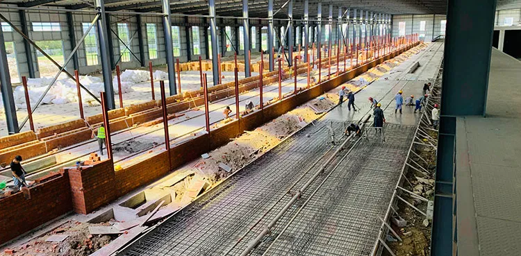 Four à tunnel pour la cuisson de briques, céramiques et tuiles avec contrôle automatique de la température et haut rendement thermique 1