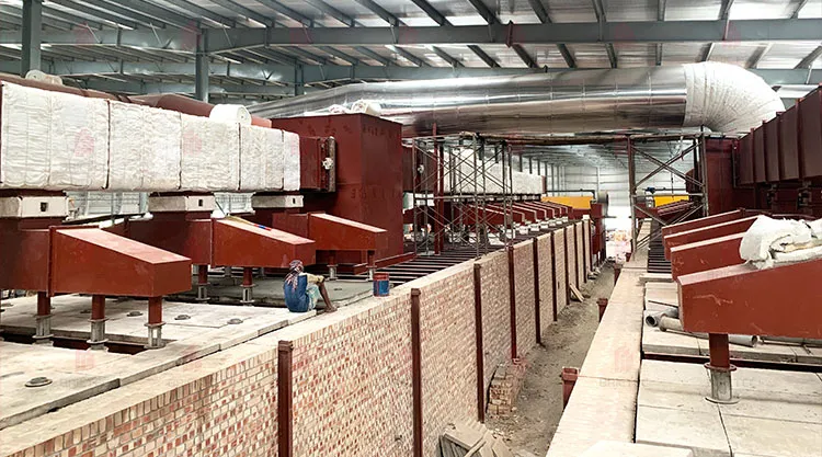 Four à tunnel pour la cuisson de briques, céramiques et tuiles avec contrôle automatique de la température et haut rendement thermique 5