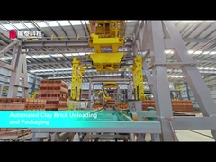 Système de déchargement et d'emballage des briques d'argile pour la fabrication de briques