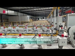 Brûleurs à gaz naturel pour les fours de tunnels dans les usines de briques