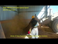 BRICTEC boîte d'alimentation pour les machines de traitement de matières premières pour la fabrication de briques