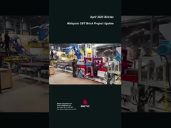 Machine à briques d'argile en ligne de production et processus de construction en Malaisie Projet CBT